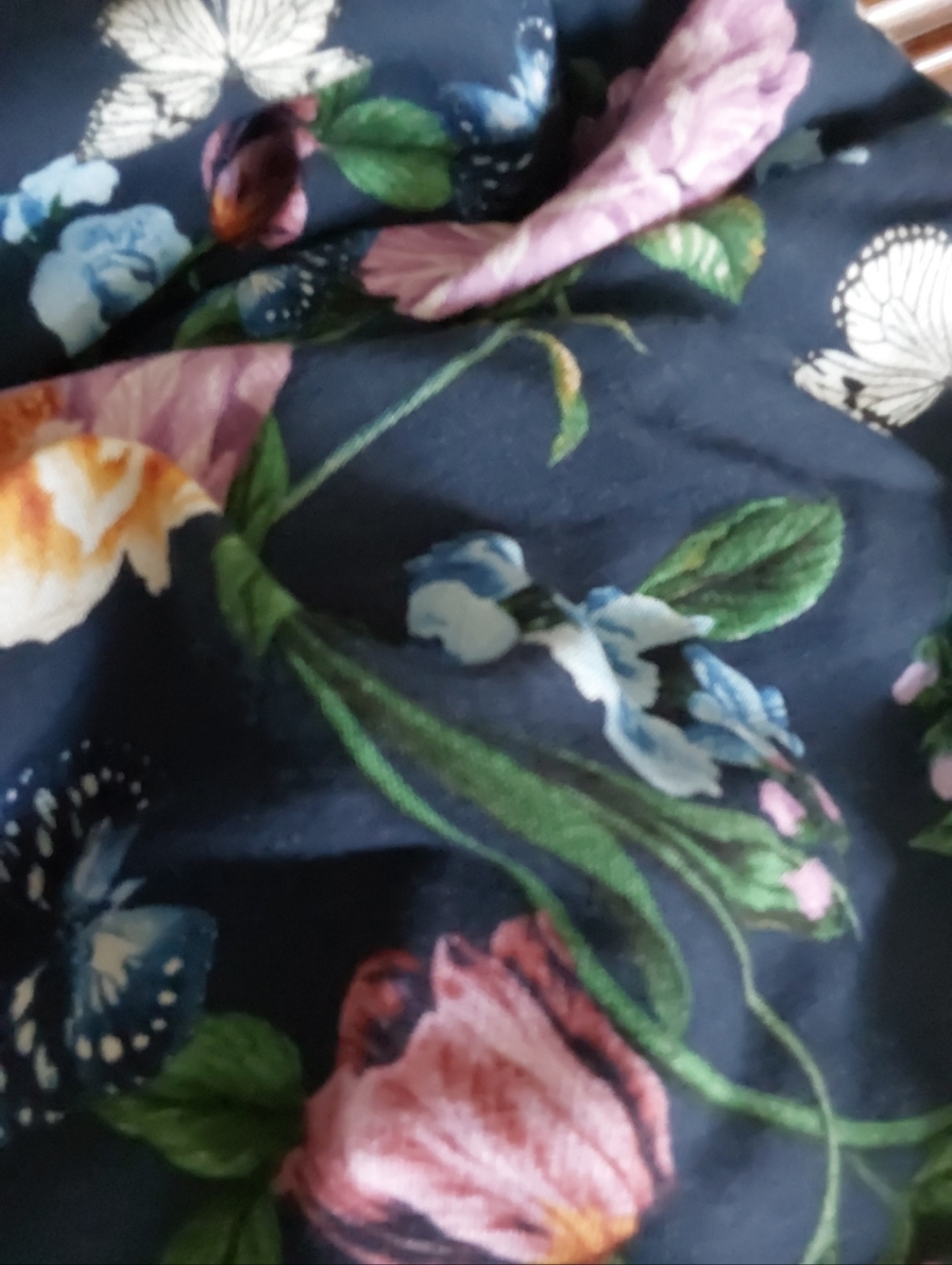 Torrid Navy Floral Square-Neck Midi Dress Size 1x ( 14-16) - Picture 5 of 6